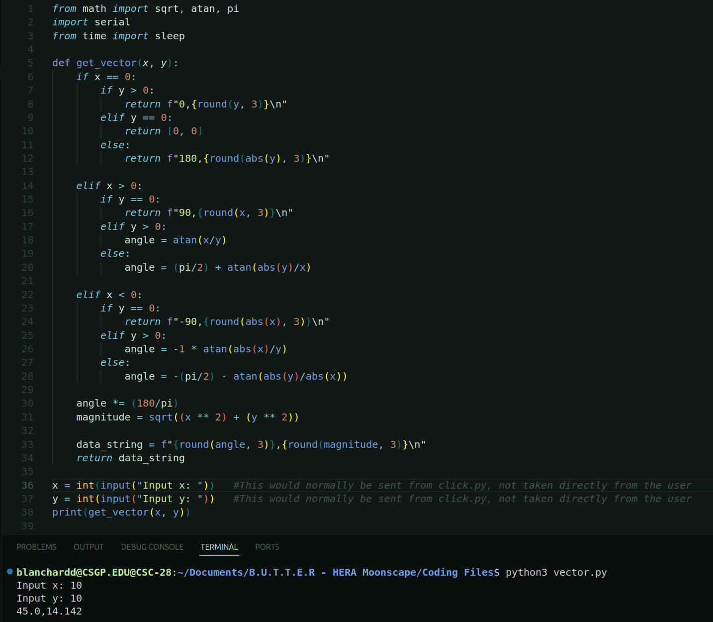 Triangulation file screenshot
